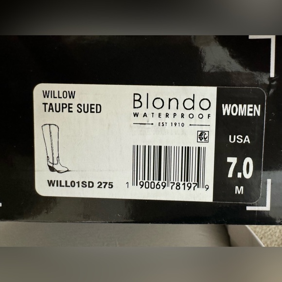 Blondo Waterproof, Willow Taupe Sued , Size 7 - Picture 6 of 6